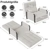 UnboxG Sofa-Bett Beige aus Lammfell, 5-fach verstellbar, Produktbild-Vorschau 7