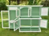 Kleintierstall Jumbo grün-weiss 145 x 108 x 48 cm Produktbild-Vorschau 4
