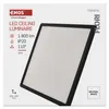 LED přisazené svítidlo FLORI čtvercové, černé, 18W, neutrální bílá Náhled obrázku produktu