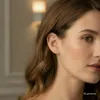 Damen Ohrstecker Infinity echt Gold 585 (14 kt) in bicolor Produktbild-Vorschau 3