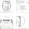 6x Fußball Biergläser 0,5L geeicht Ball-Relief 6 Personen Produktbild-Vorschau 5