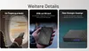 Collage of three images showcasing a power bank's features. Produktbild-Vorschau