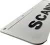 Close-up view of a white license plate with black raised lettering. Produktbild-Vorschau