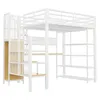 Merax Etagenbett Hochbett 140x200 cm mit Schreibtisch und Produktbild-Vorschau 7
