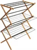 A wooden drying rack with multiple tiers. Podgląd zdjęcia produktu
