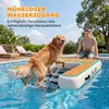 PawHut Aufblasbare Hunde Wasserrampe Tragbare Hunderampe Produktbild-Vorschau 4