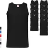 10 balíčků Fruit of the Loom Valueweight Athletic Vest, Náhled obrázku produktu 1