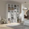 Kleiderschrank, Drehtürenschrank Kaschmir mit Ablageflächen und Kleiderstangen Breite 200 cm Produktbild-Vorschau
