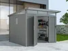 Metall Gerätehaus Modell Skylight 5,80 m² Alu Grau Produktbild-Vorschau 2