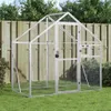 vidaXL Voliere Silbern 179x100x185 cm Aluminium Produktbild-Vorschau 2