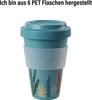 AWAVE® Kaffeebecher To Go 400 ml rPET | Türkis Produktbild-Vorschau 4