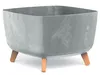 nabbi Plastový květináč na nožičkách DGQL400E 39 cm - šedý Náhled obrázku produktu 1