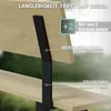 DIY 2er Set Rückenlehne Stahl Schwarz Lehnenhalter Produktbild-Vorschau 3