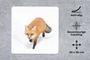 MuchoWow® Mauspad Mousepad Fuchs - Schnee - Winter 20x20 cm Produktbild-Vorschau 2