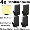 Handtuchhaken Klebehaken Selbstklebend Handtuchhalter Produktbild-Vorschau 2