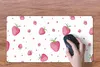 MuchoWow® Mauspad Mousepad Erdbeere - Obst - Aquarell 60x30 Produktbild-Vorschau 3