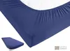 Heavy-Jersey Spannbettlaken 200x200 Navy-Blau Produktbild-Vorschau 3