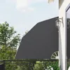 vidaXL Osłona balkonowa 140 x 140 cm, poliester, czarna Podgląd zdjęcia produktu 2