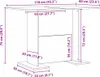 vidaXL Esstisch Weiß 110 x 60 x 75 cm Holzwerkstoff Produktbild-Vorschau 7