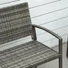 Zahradní lavička Outsunny, dvoumístná lavička v ratanovém Náhled obrázku produktu 8