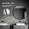 Wandspiegel Talos Black Oros Matt Ø 100 cm - Badspiegel mit Produktbild-Vorschau 2
