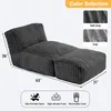 Modulares Bodensofa 160×80 cm, verstellbare Chaise Lounge Produktbild-Vorschau 2