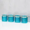 4er Set Teelichthalter Glas Türkis H10cm Windlicht Produktbild-Vorschau 6
