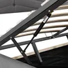 Okwish čalouněná postel 160x200 cm, s laťkovým roštem a Náhled obrázku produktu 7
