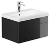 HOME DELUXE - Badmöbel-Set - WANGEROOGE schwarz - Small - Produktbild-Vorschau 2