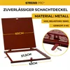 Pokrywa MC60, 600x600 mm, kanałowa, bordowo-czerwona, maks. Podgląd zdjęcia produktu 2