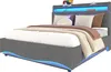 A modern upholstered bed with LED lighting. Náhľad obrázku produktu