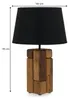 Tischlampe TAINA aus recyceltem Massivholz, Natur/Schwarz - Produktbild-Vorschau 7