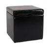 Tabouret Tabouret de rangement Onex, avec couvercle, cuir + Voir les images du produit 7