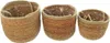 3x Pflanzenampel "Terra" aus Seegras, Blumenampel, Produktbild-Vorschau 2