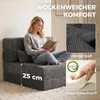HOMCOM Rozkladacia pohovka, skladacia sedačka s vankúšom, Náhľad obrázku produktu 5