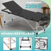 UISEBRT Professionele, inklapbare massagetafel in zwart – Productafbeelding-voorbeeld 3