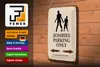 Blechschild Spruch 20x30cm Zombies Parking only all others Produktbild-Vorschau 4