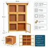 Mucola Hasenkäfig 6 Boxen Kaninchenstall Holz Freigehege Produktbild-Vorschau 3