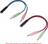 Two audio splitter cables are shown against a white background. Produktbild-Vorschau