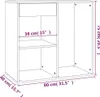 vidaXL Szafka kosmetyczna dąb sonoma 80x40x75 cm materiał Podgląd zdjęcia produktu 8