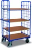 Etagenwagen, 2 Gitterwände, 4 Ladeflächen LxB 1000x600 mm, Produktbild-Vorschau 1
