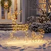 Outsunny LED Rentier mit Schlitten, 175 Warmweiße LEDs für Produktbild-Vorschau 2
