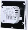 The back of a white digital thermostat with wiring terminals and labels. Podgląd zdjęcia produktu