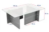 Skye Decor, Vetrino - Legno bianco, tavolino, 100 % vetro Anteprima dell’immagine prodotto 6