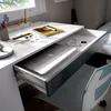 Dmora Scrivania Arianella 50x115x74h cm Bianco, Modulabile Anteprima dell’immagine prodotto 4