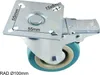 Lenkrolle 100mm Apparaterolle Vollgummi Bremse Stopper Produktbild-Vorschau 1