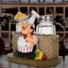 Roztomilá soška kuchaře, slánka a pepřenka, držák na láhev, Náhled obrázku produktu 8