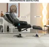 Massagesessel mit PolyurethanPolsterung und Fussstuetze Produktbild-Vorschau 6