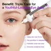 A close-up of a woman's eye area with eye cream being applied. Podgląd zdjęcia produktu
