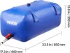 A blue water storage bladder with dimensions indicated. Náhľad obrázku produktu